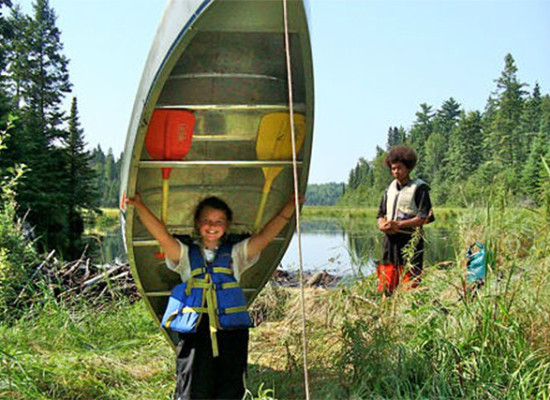 canoe, portage, wilderness, adventure, camp