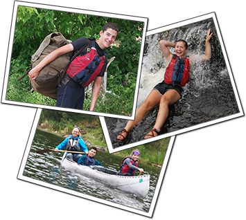teenage wilderness camp, canoeing, camping, hiking, minnesota