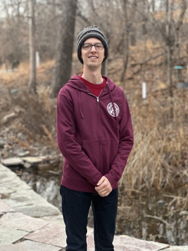 Burgundy Full Zip Hooded Sweatshirt