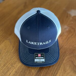 Blue and White Trucker Style Hat
